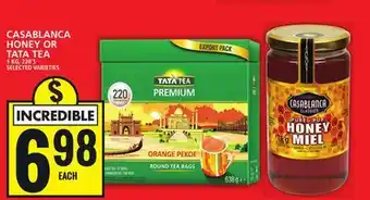 Food Basics Casablanca honey or tata tea offer