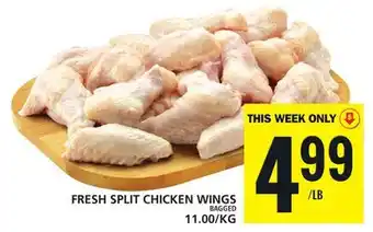 Food Basics Fresh split chicken wings offer