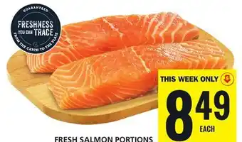 Food Basics Fresh salmon portions offer