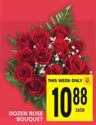 Food Basics Dozen rose bouquet offer