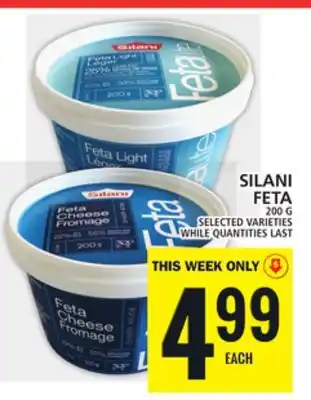 Food Basics Silani feta offer