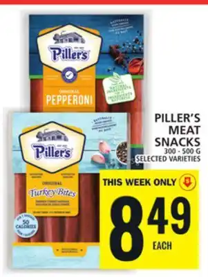 Food Basics Piller's meat snacks offer