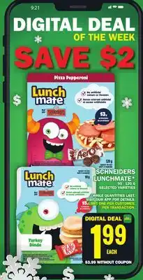 Food Basics Schneiders lunchmate offer