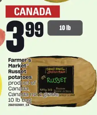 Independent Grocer Farmer's market russet potatoes, 10 lb bag offer