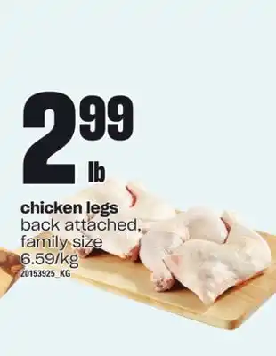 Independent Grocer Chicken legs offer