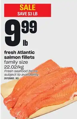 Independent Grocer Fresh atlantic salmon fillets offer