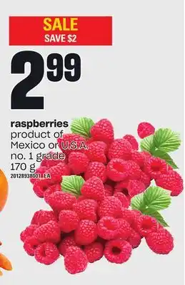 Independent Grocer Raspberries, 170 g offer