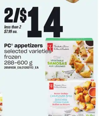 Independent Grocer Pc appetizers, 288-600 g offer
