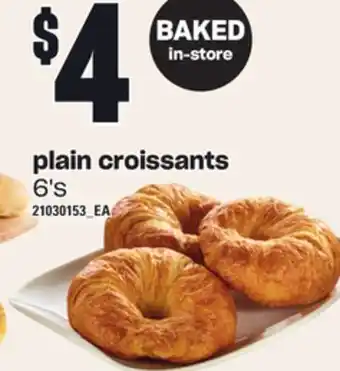 Independent Grocer Plain croissants, 6's offer