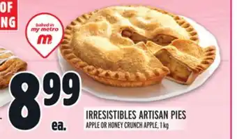 Metro Irresistibles artisan pies offer
