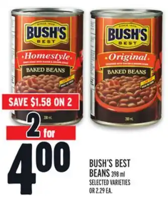 Metro Bush's best beans offer