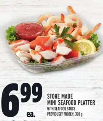 Metro Store made mini seafood platter offer