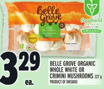 Metro Belle grove organic whole white or crimini mushrooms offer