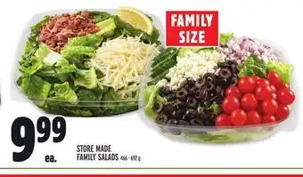 Metro Store made family salads offer