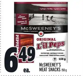 Metro Mcsweeney's meat snacks offer