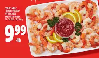 Metro Store made jumbo shrimp with sauce offer