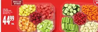 Metro Store made celebration trays fresh vegetable 2.7 kg fresh fruit 3.7 kg offer