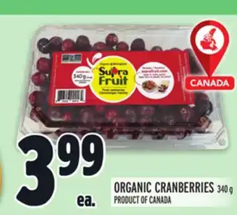 Metro Organic cranberries offer