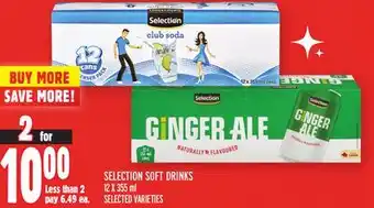Metro Selection soft drinks offer