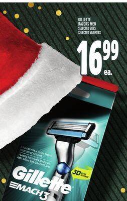 Metro Gillette razors men offer