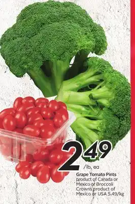 Sobeys Grape tomato pints offer