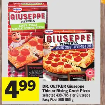 Foodland Dr. oetker giuseppe thin or rising crust pizza selected 439-785 g offer
