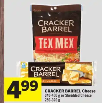 Foodland Cracker barrel cheese 340-400 g or shredded cheese 250-320 g offer