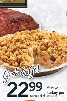 Fortinos Festive turkey pie offer