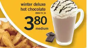 Fortinos Winter deluxe hot chocolate offer