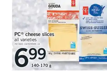Fortinos Pc cheese slices offer