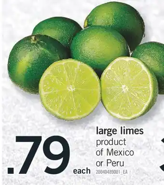 Fortinos Large limes offer