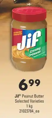 Fortinos Jif peanut butter 1 kg offer