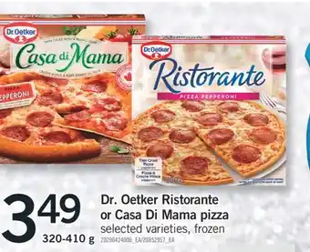Fortinos Dr. oetker ristorante or casa di mama pizza offer