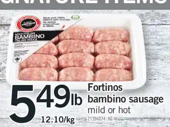 Fortinos Fortinos bambino sausage offer