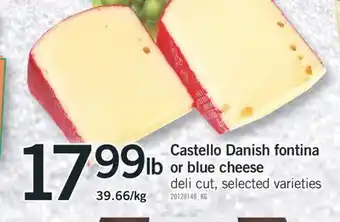 Fortinos Castello danish fontina or cheese deli cut offer