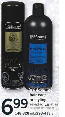 Fortinos Tresemmé hair care or styling offer