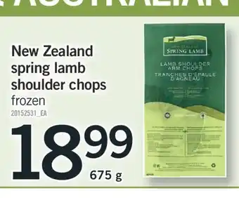 Fortinos New zealand spring lamb shoulder chops offer