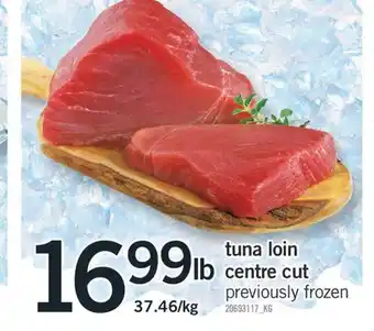 Fortinos Tuna loin offer