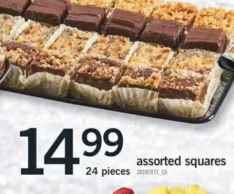 Fortinos Assorted squares offer