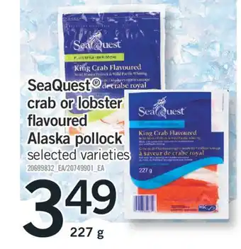 Fortinos Seaquest crab or lobster flavoured flavoured alaska pollock, 227 g offer