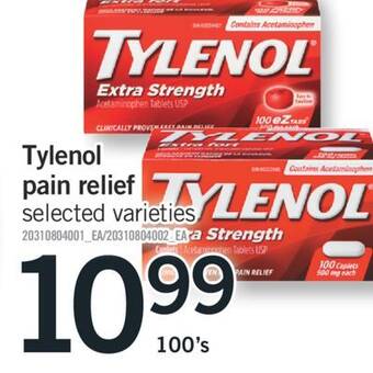 Fortinos Tylenol pain relief offer