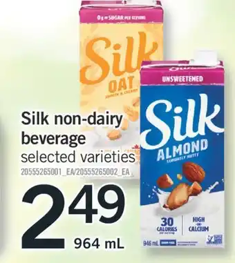 Fortinos Silk non-dairy beverage, 946 ml offer
