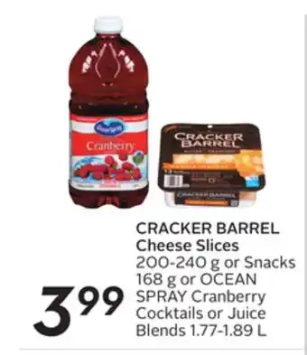 Sobeys Cracker barrel cheese slices offer