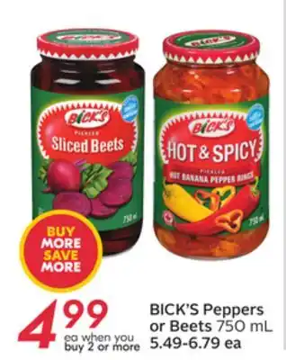 Sobeys Peppers or beets offer