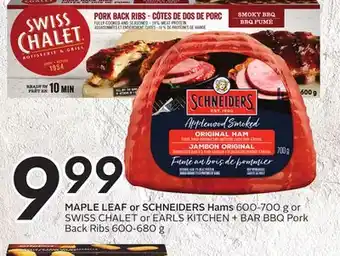 Sobeys Maple leaf or schneiders hams offer
