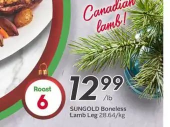 Sobeys Boneless lamb leg offer
