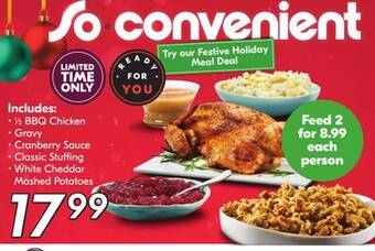 Sobeys Holiday meal deal offer