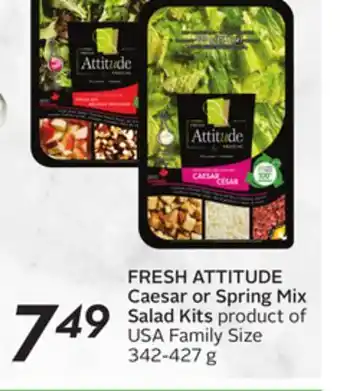Sobeys Caesar or spring mix salad kits offer