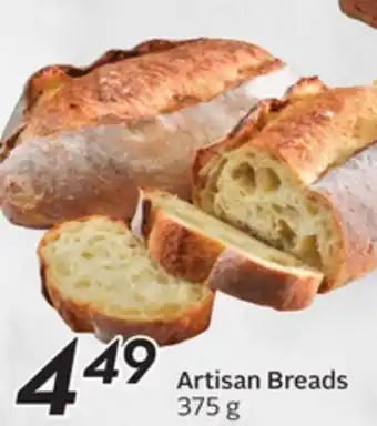 Sobeys Artisan breads offer