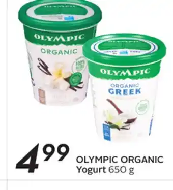 Sobeys Organic yogurt offer